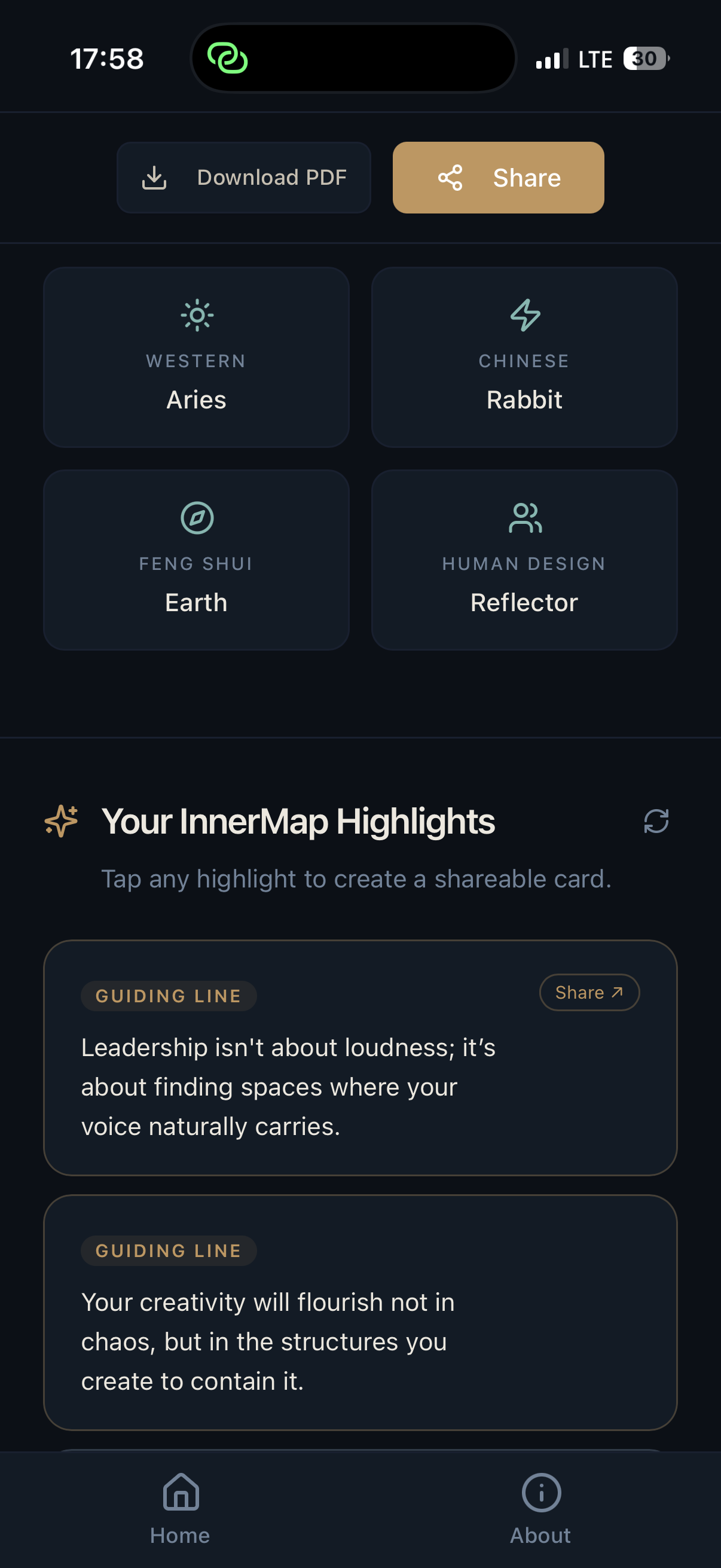 InnerMap — birth report results